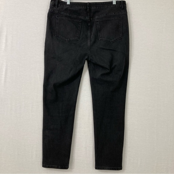 Soft Surroundings Dark Gray Stretch Slim Pull-on Jeans size Large - Picture 9 of 10